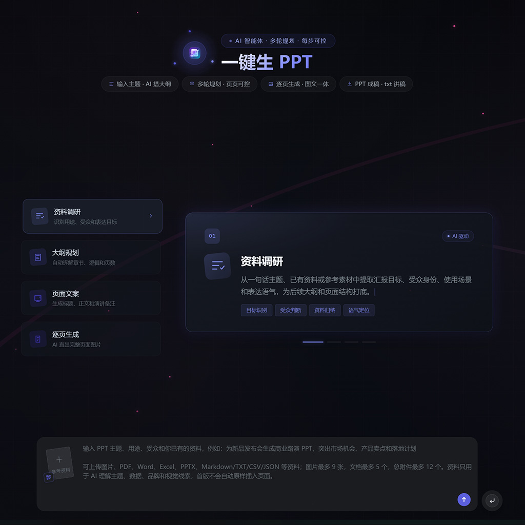 一键生成PPT示例
